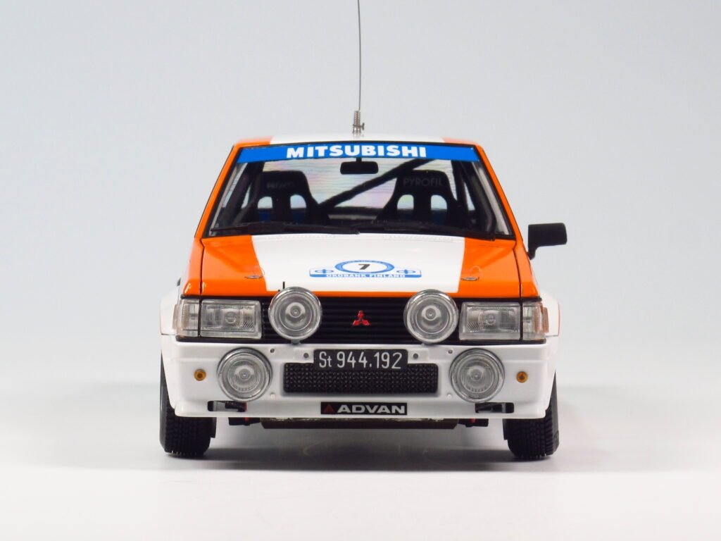 NuNu PN24018 MITSUBISHI LANCER TURBO 82 RALY 1000 LAKES 1/24  – image 7