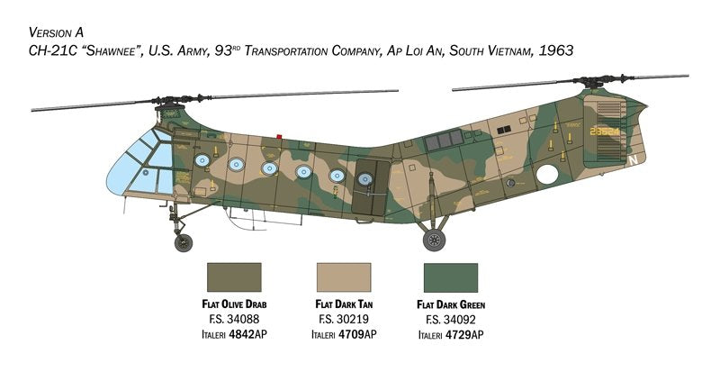 Italeri 2774 H-21C « Flying Banana » Canonnière 1/48 – immagine 2