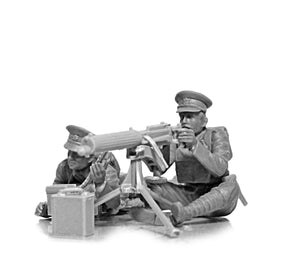 ICM 35713 Équipe de mitrailleuse Vickers britannique de la Première Guerre mondiale (mitrailleuse Vickers et 2 figurines) 1/35 – image 2