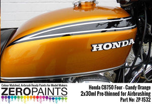 Zero Paints ZP-1532 Honda CB750 Four - Peinture Orange Candy (2 x 30 ml) – image 2