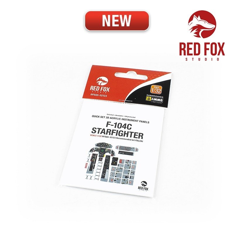 Red Fox Studio QS-32123 F-104C Starfighter (pour kit Italeri) 1/32