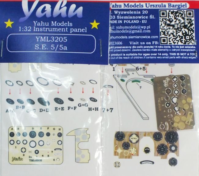 Yahu YML3205 SE-5 / SE-5a Ailes à oreilles (1/32)