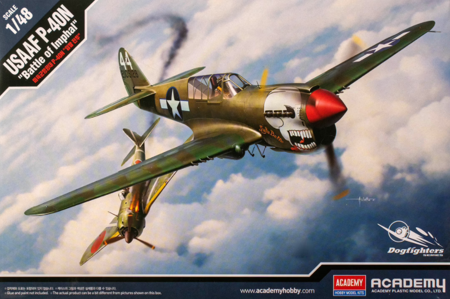 Maquette Academy 12341 USAAF P-40N « Bataille d'Imphal » au 1/48