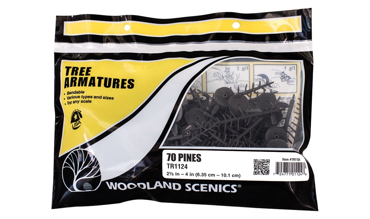 Troncs d&amp;#39;arbres Woodland Scenic WTR1124 6,5-10 cm - 70 pièces. – image 2