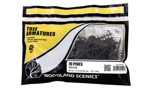 Troncs d&amp;#39;arbres Woodland Scenic WTR1124 6,5-10 cm - 70 pièces. – image 2