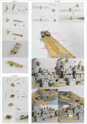 Pontos 22002F1 USS BB-63 Missouri 1945 Kit de détails (sans pont en bois) (1/200) – image 27