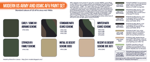 Hataka HTK-CS67 ORANGE LINE – Set de peinture pour véhicules blindés modernes de l&amp;#39;armée et du corps des Marines américains (8 x 17 ml) – image 3