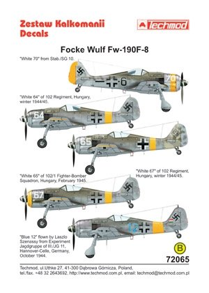 Techmod 72065 - Focke-Wulf Fw 190F-8 1/72 – image 2