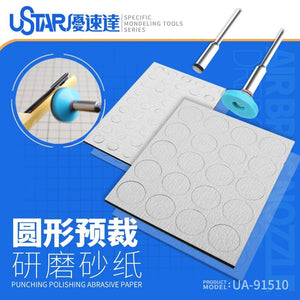 Tête de meulage en papier de verre U-Star UA-91510 à coupe ronde  – Bild 2