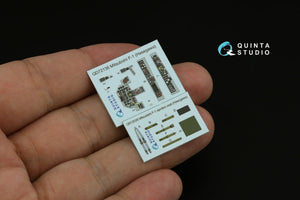 Intérieur imprimé en 3D et coloré sur papier décalcomanie Quinta Studio QD72136 Mitsubishi F-1 (Hasegawa) 1/72 – image 5