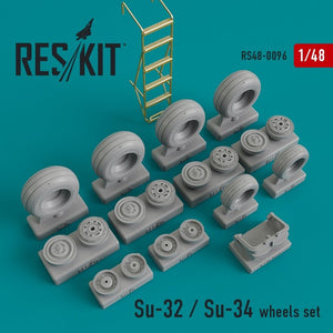 RESKIT RS48-0096 Jeu de roues Su-32 / Su-34 1/48