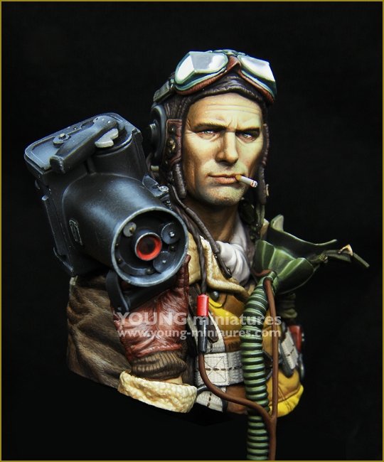 Young Miniatures YM1872 ÉQUIPAGE B-17 avec CAMÉRA K20 1/10