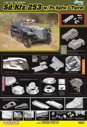 Dragon 6952 Sd.Kfz.253 avec tourelle Pz.Kpfw.I 1/35