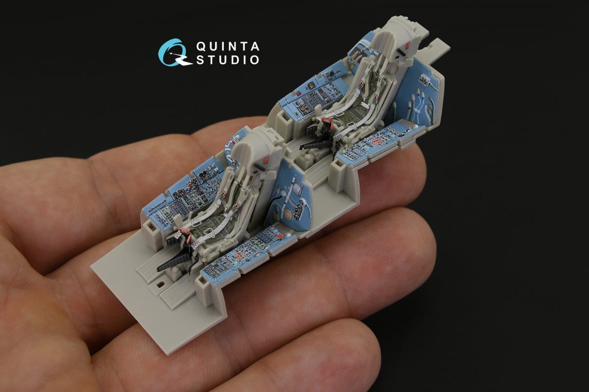 Intérieur coloré imprimé en 3D sur papier décalcomanie Quinta Studio QD48181 Su-27UB (pour kit KittyHawk) 1/48 – image 7