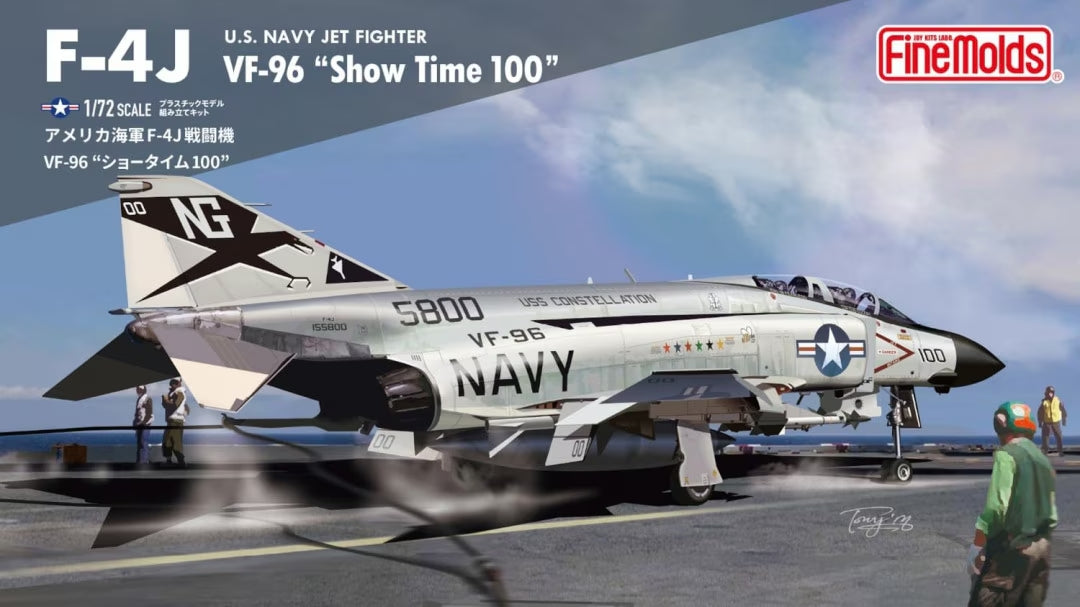 Fine Molds FF04 Chasseur à réaction de l&amp;#39;US Navy F-4J VF-96 « Show Time 100 » 1/72