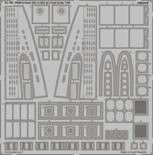 Eduard 53195 DKM U-boat VIIc U-552 pt.3 corps de coque TRUMPETER 1/48
