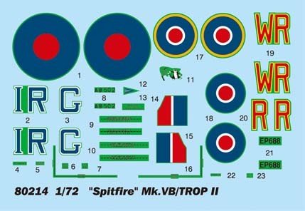 Hobby Boss 80214 Spitfire MK.Vb TROP 1/72 – immagine 3