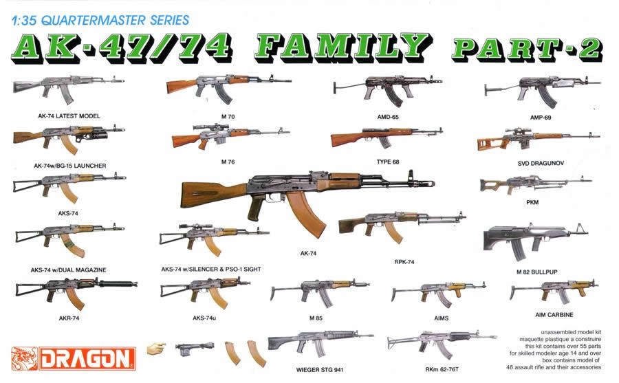 Dragon 3805 AK-47/74 Family Part-2 1/35