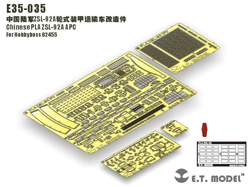 ET modèle E35-035 PLA chinois ZSL-92A APC pour Hobbyboss 82455 – image 2