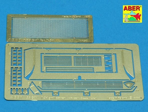 Grilles de protection Aber 35G07 pour char russe T-34 (1/35)