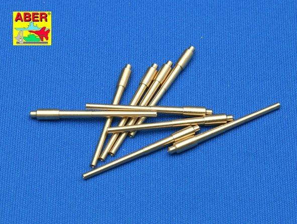 Ensemble de 9 canons de 406 mm Aber 350L-04 pour navires américains : Iowa, New Jersey, Missouri, Wisconsin (1/350) 