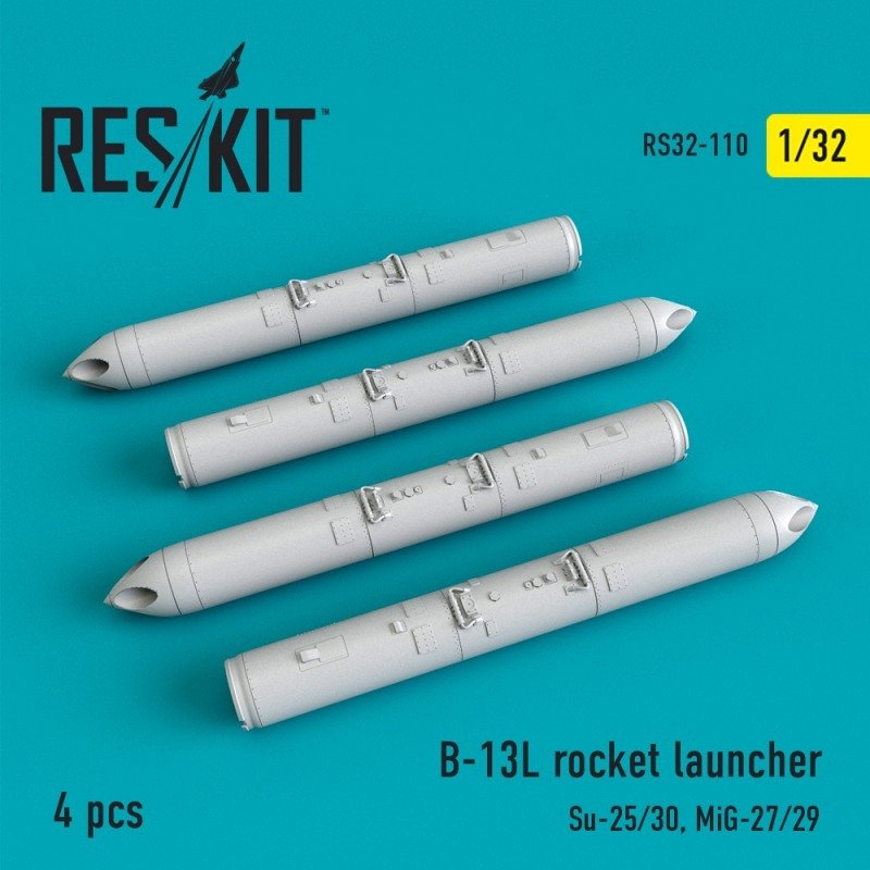 RESKIT RS32-0110 Lance-roquettes B-13L (4 pièces) 1/32