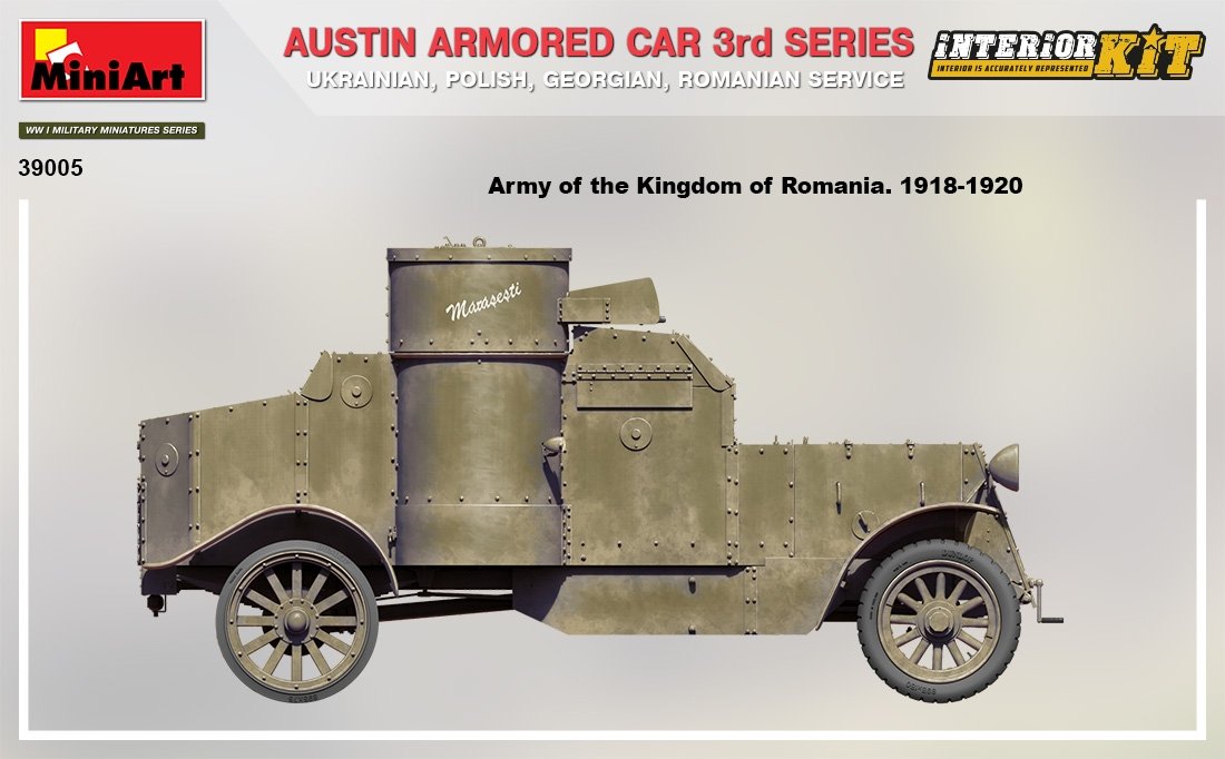 MiniArt 39005 AUSTIN BLINDÉ 3E SÉRIE : SERVICE UKRAINIEN, POLONAIS, GÉORGIEN, ROUMAIN. KIT D&amp;#39;INTÉRIEUR 1/35  – imagen 6
