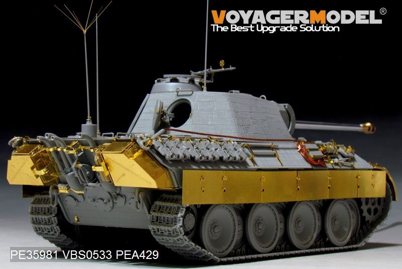 Maquette Voyager PE35981 Char Panther A allemand de la Seconde Guerre mondiale (modèle de base) pour TAKOM au 1/35 – Bild 5