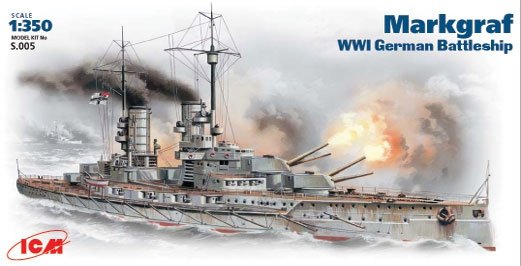 ICM S005 Markgraf Cuirassé allemand de la Première Guerre mondiale (1/350)