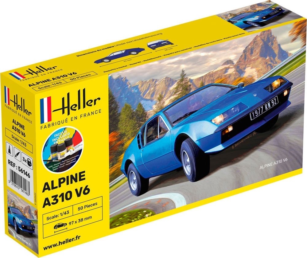Heller 56146 Kit de démarrage - Alpine A310 V6 1/43