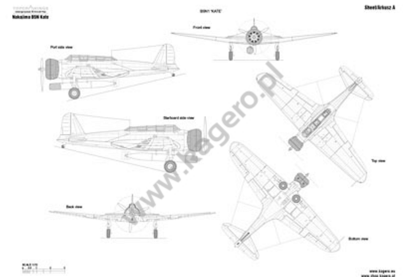 Kagero 7100 Nakajima B5N KATE. B5N1,B5N2 EN/PL – image 5