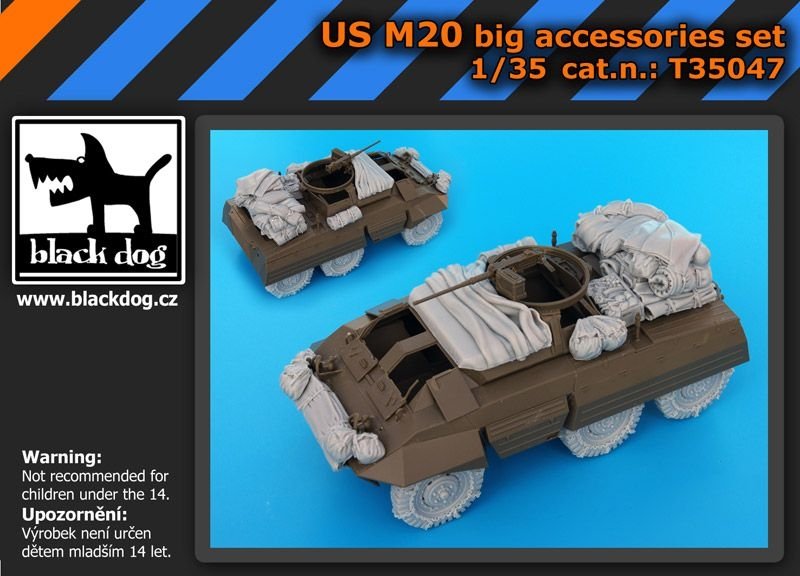 Black Dog T35047 US M 20 grand ensemble d&amp;#39;accessoires 1/35