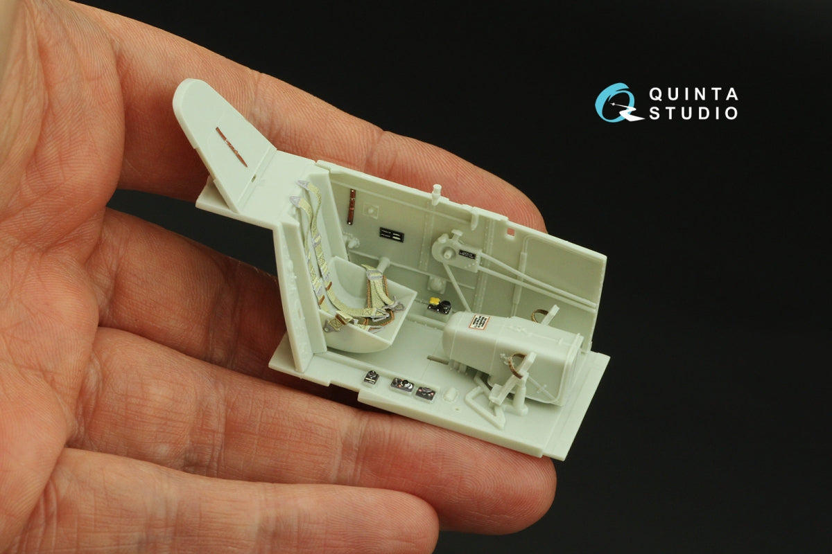 Intérieur imprimé en 3D et coloré sur papier décalcomanie (Revell) Quinta Studio QD32163 Bf 109G-2/4 1/32 – image 8