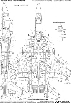 HobbyDecal ST48051V1 Numéros de panneaux F-15 ver 1 1/48 – image 2
