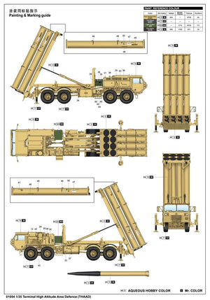 Trumpeter 01054 Système de défense antimissile terminal à haute altitude THAAD 1/35  – immagine 2