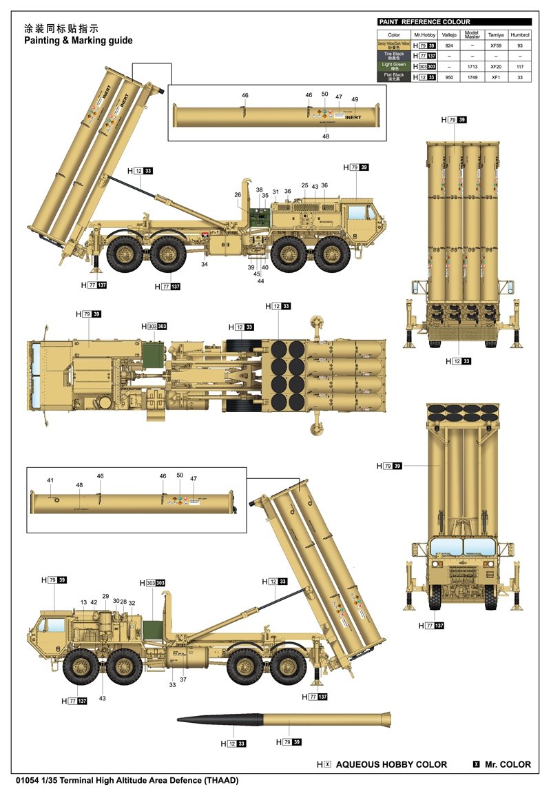 Trumpeter 01054 Système de défense antimissile terminal à haute altitude THAAD 1/35  – immagine 2