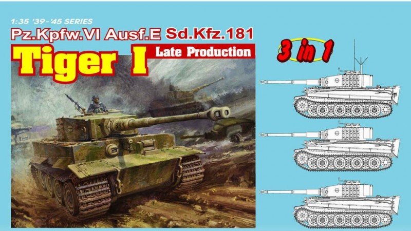 Dragon 6406 Tiger I Production tardive (1/35)