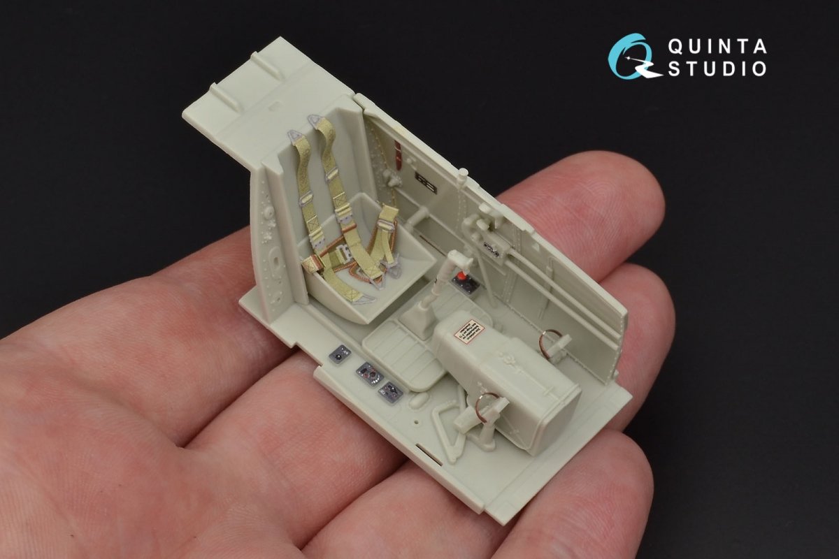 Intérieur imprimé en 3D et coloré sur papier décalcomanie Quinta Studio QD32029 Bf 109G-6 (pour maquette Revell) 1/32 – image 11
