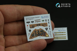 Intérieur imprimé en 3D et coloré sur papier décalcomanie (ICM) Quinta Studio QD32134 Gloster Gladiator Mk I 1/32 – immagine 2