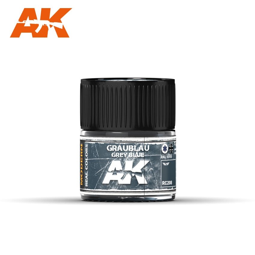 AK Interactive RC208 GRIS-BLEU RAL 5008, 10 ml