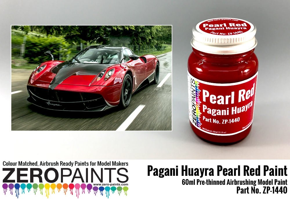 Peinture rouge nacré Zero Paints ZP-1440 Pagani Huayra 60 ml