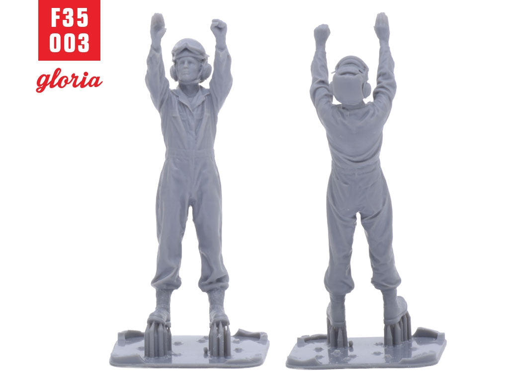 Figurines imprimées en 3D à l&amp;#39;échelle 1/35 de l&amp;#39;équipe au sol Gloria F35003 USMC Type 3 – immagine 3