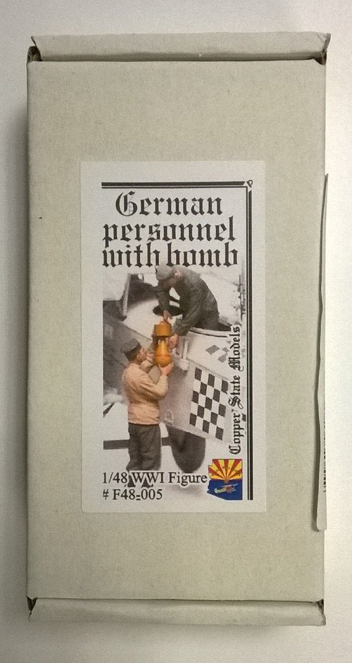 Maquettes Copper State Models F48-005 Personnel allemand - chargement de bombes 1/48
