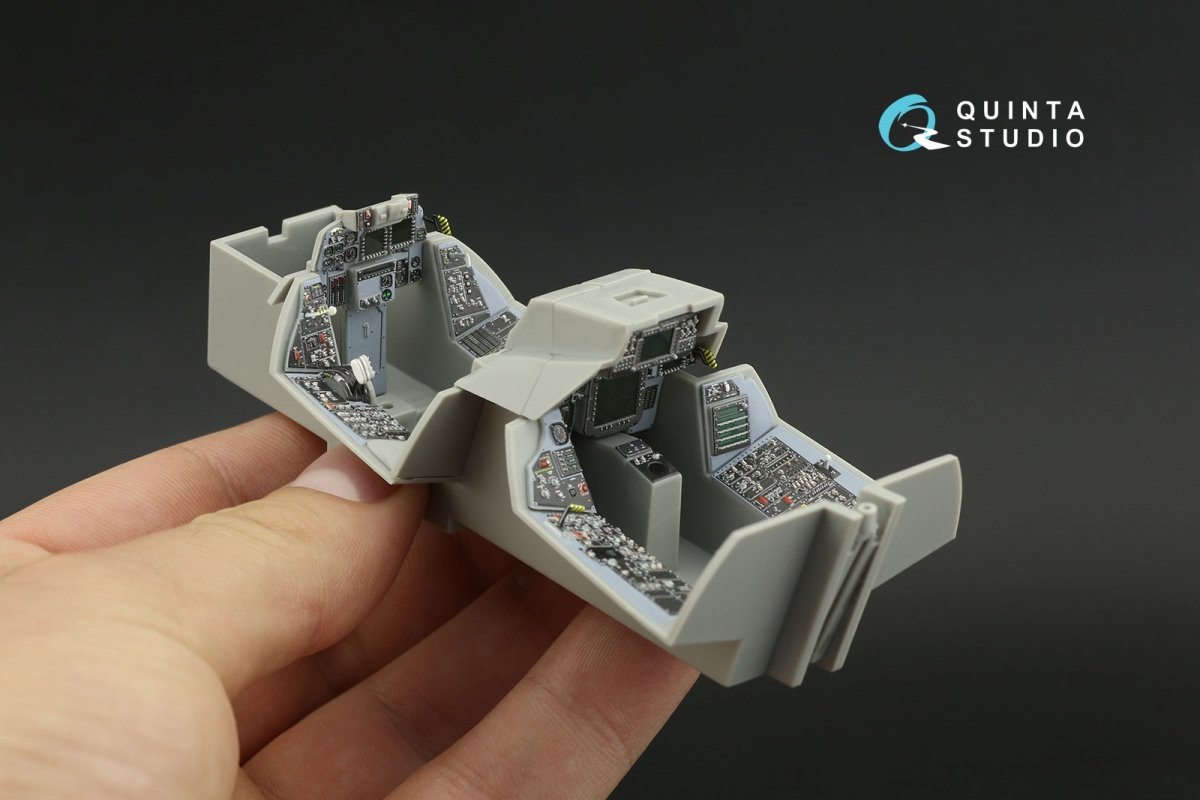Intérieur du F-14D imprimé en 3D et coloré sur papier décalcomanie (Trumpeter) (petite version) Quinta Studio QDS-32033, échelle 1/32 – image 3