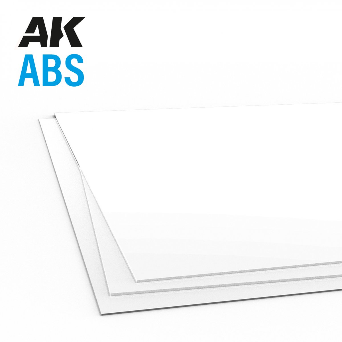 AK Interactive AK6742, plaque ABS de 2 mm d'épaisseur x 245 x 195 mm, 1 unité par sachet.