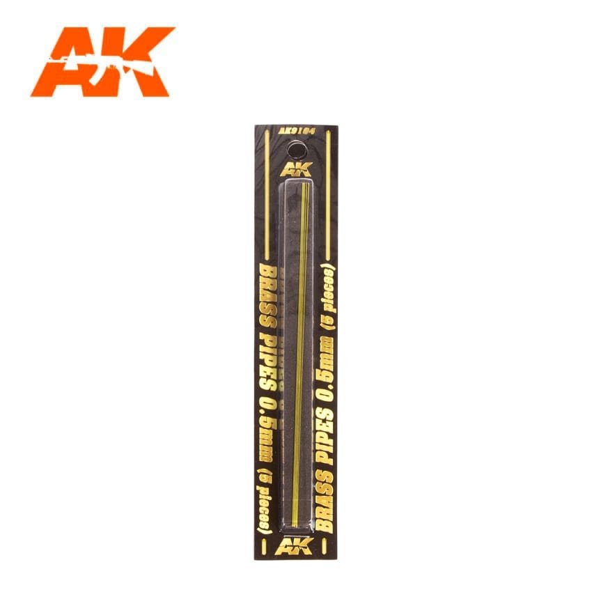 AK Interactive AK9104 TUYAUX EN LAITON 0,5MM Ø. 5 UNITÉS. – Bild 2