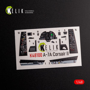 KELIK K48100 A-7A Corsair II - décalcomanies 3D intérieures pour maquette HobbyBoss au 1/48 – image 2