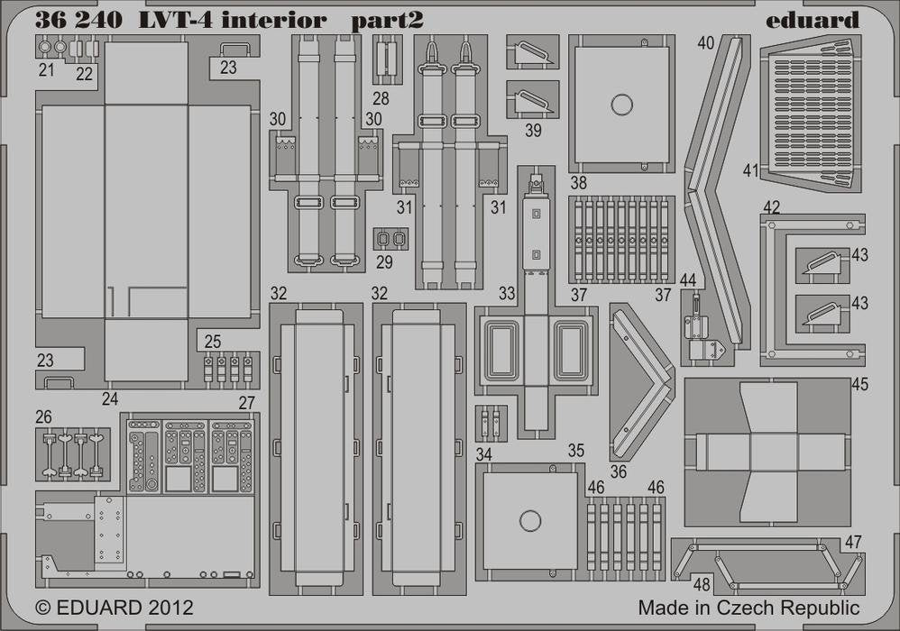 Intérieur Eduard 36240 LVT-4 1/35 AFV Club – image 2