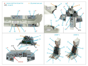 Intérieur imprimé en 3D et coloré sur papier décalcomanie (Revell) de Quinta Studio QD+48058 Tornado F.3 (avec pièces en résine imprimées en 3D) 1/48 – image 3