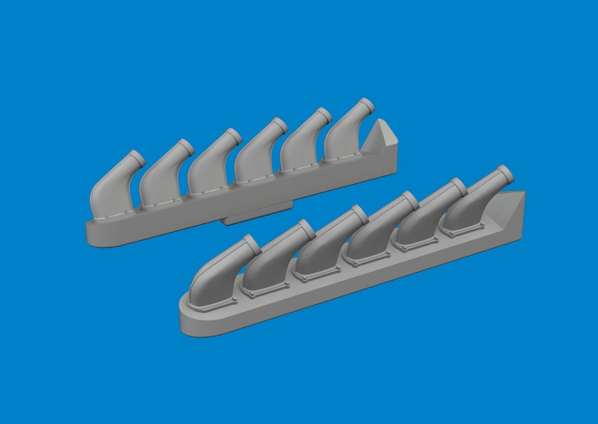 Eduard 672411 P-51 Pots d&amp;#39;échappement IMPRESSION TAMIYA 1/72 – imagen 2